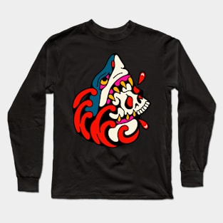 Shark and skull Long Sleeve T-Shirt